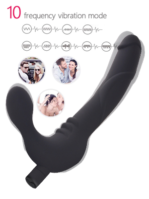 Vibrating Strapless Strap on