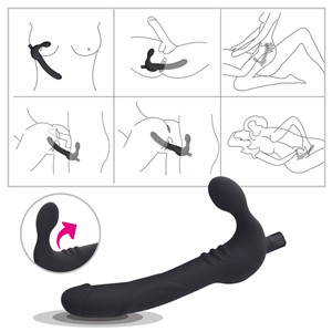 Vibrating Strapless Strap on