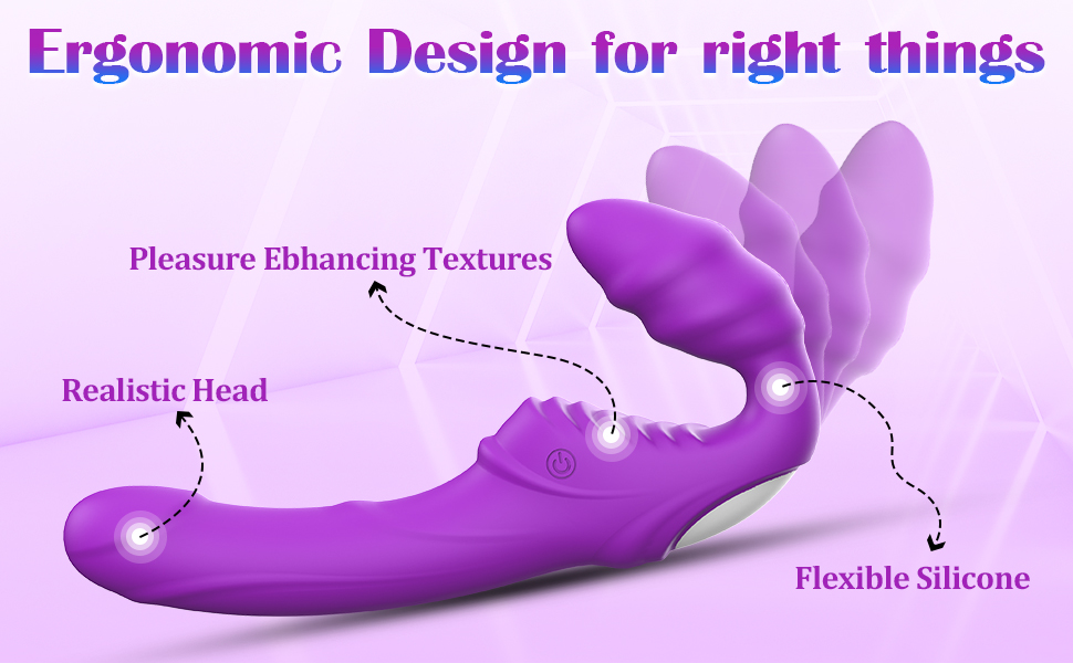 adorime strap on strapless G spot dildo vibrator