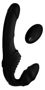 strap u pro rider strapless strap on remote control vibrator double ended dildo sex toy for women