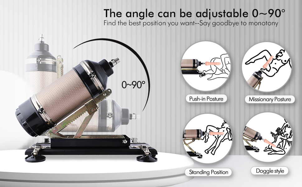 The angle can be adjustable 0~90 degree, more sex position for you