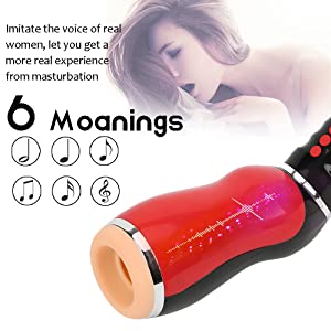 Male Masturbator Cup Electric Automatic Clamping Vibrating Various Girls Moans Stroker Masturbation