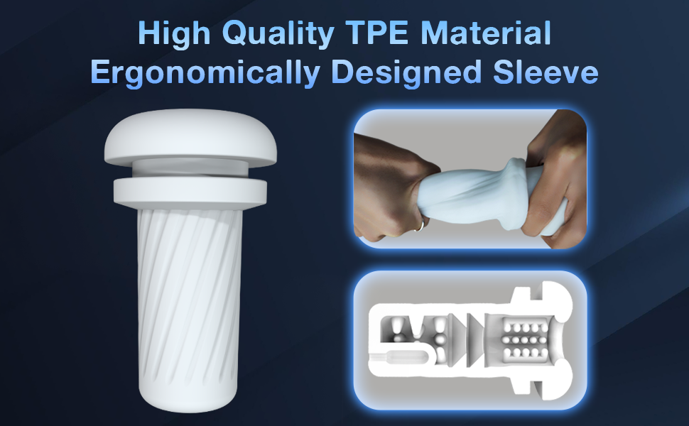 High Quality TPE Material and Ergonomically Designed Sleeve