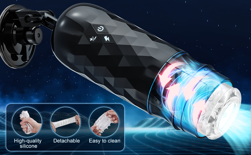 Automatic Thrusting Rotating Male Masturbators Cup