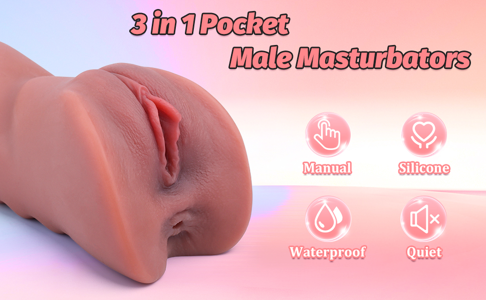 3 in 1 Realistic Male Masturbator