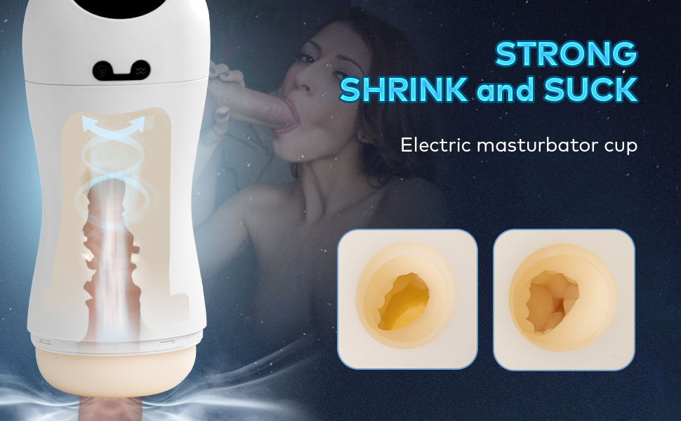 automatic male masturbator cup oral sextoy
