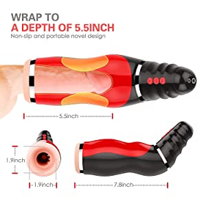 Male Masturbator Cup Electric Automatic Clamping Vibrating Various Girls Moans Stroker Masturbation