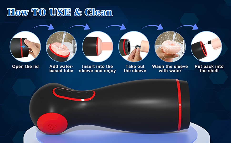 Body-safe and detachable TPE masturbation sleeve male adult toy is easy to clean
