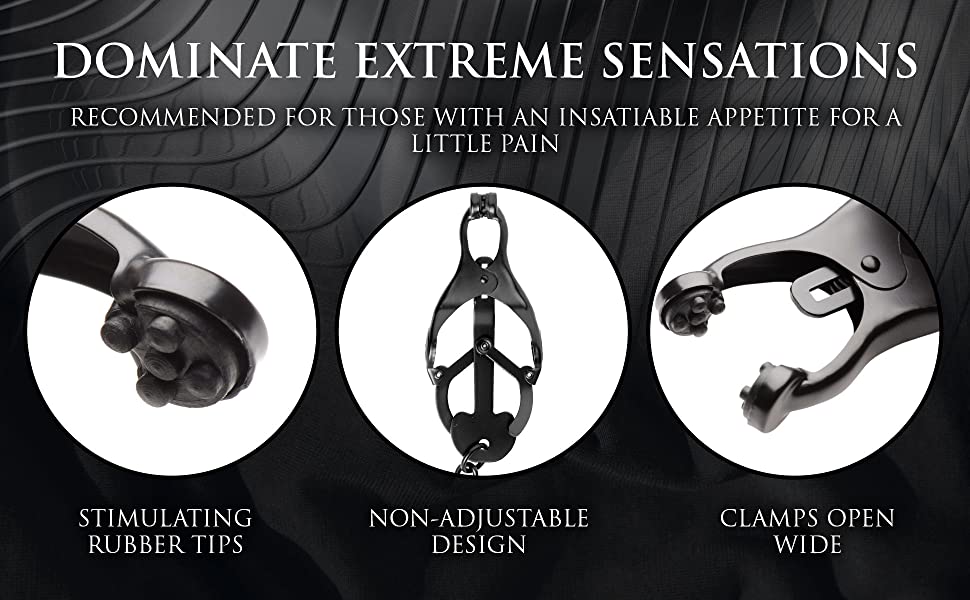 Dominate extreme sensations clover nipple clamps