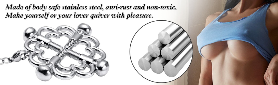 Made of body safe stainless steel
