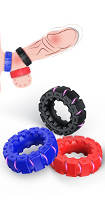 0.47 Ultra-thick C0ck Ring Set with Stretchy
