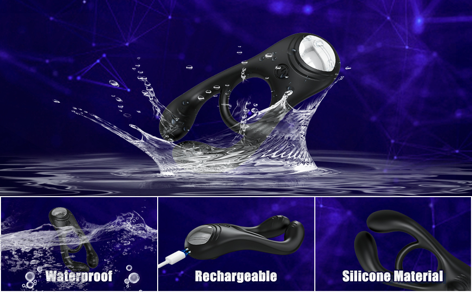 ring  male masturbator adult sex toy unisex couple vibrator silicone ring sex toy