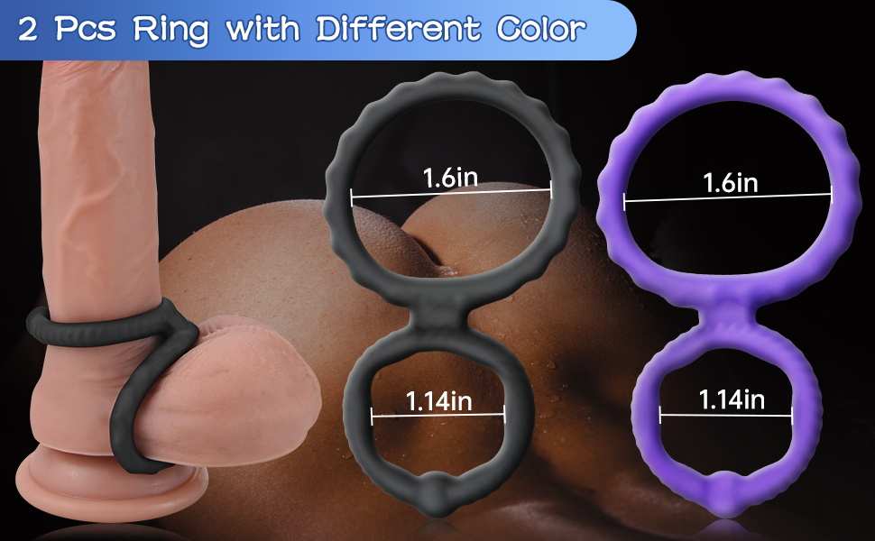 2 Pcs Ring with Different Color