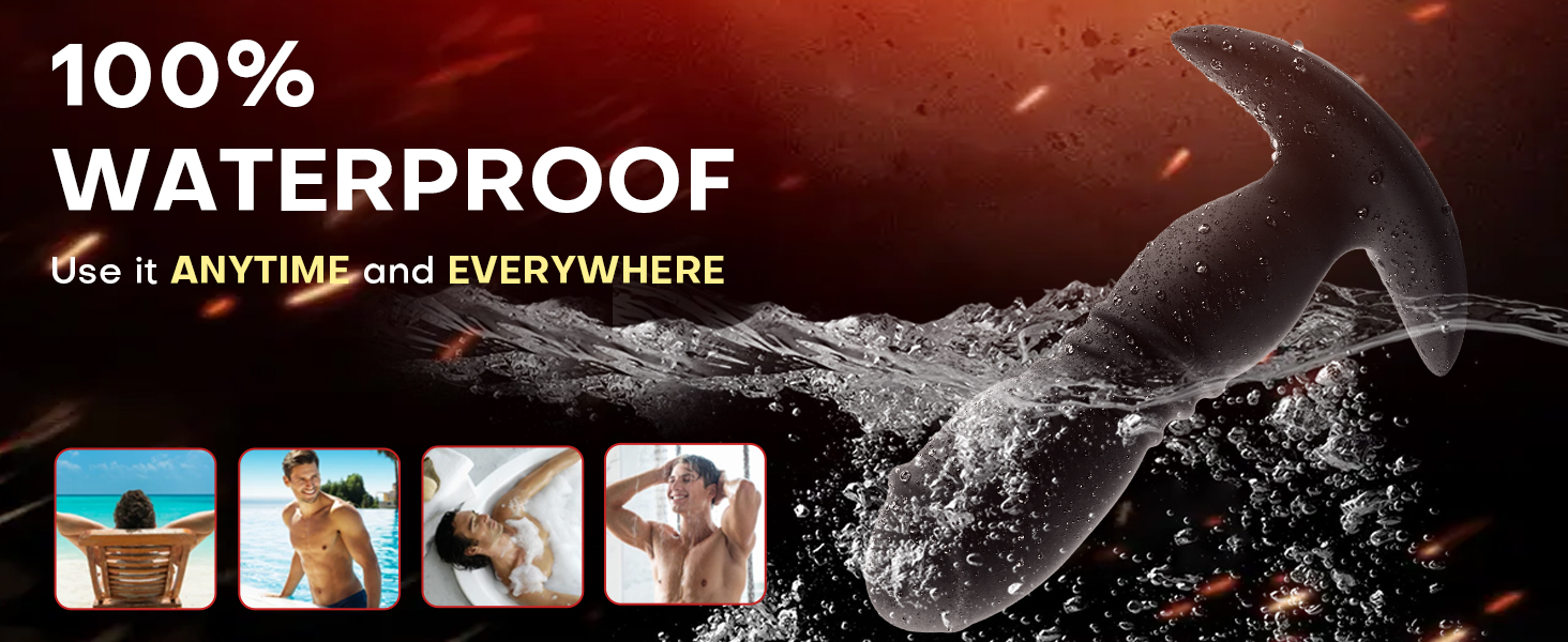 100% waterproof anal vibrator