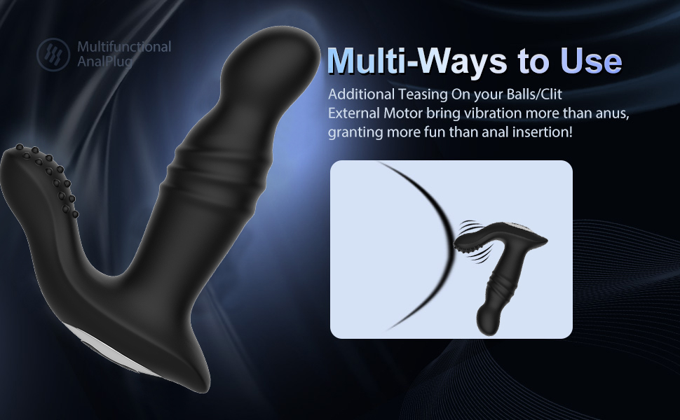 Thrusting Prostate Massager Anal Vibrator