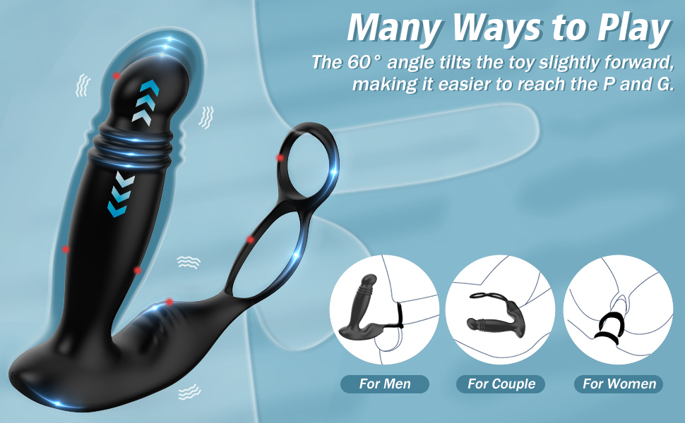 anal plug male sex accessories for adults couples vibrating ring