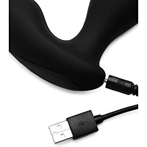rechargeable wireless cordless portable USB silicone anal plug stroker prostate toy for men