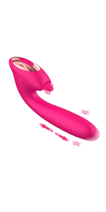 Tongue Licking Rabbit Thrusting Vibrator
