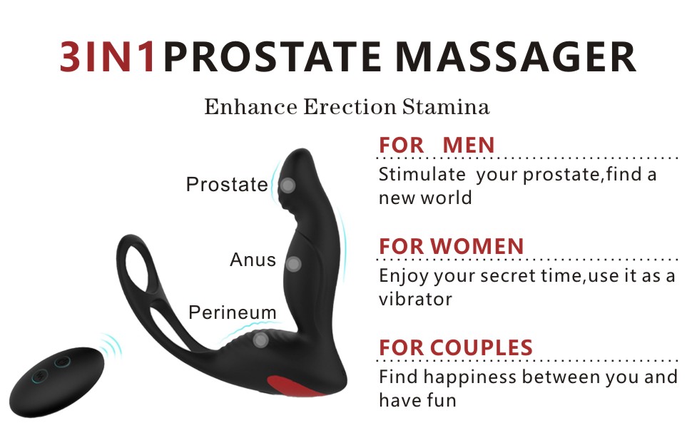 3-in-1 prostate massager,for men,for women,for couples