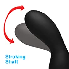 stroking shaft massage prostate toy for men silicone anal plug vibrator