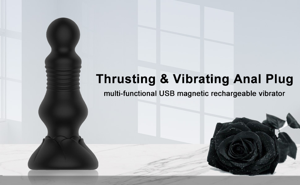 Thrusting Vibrating Anal Plug