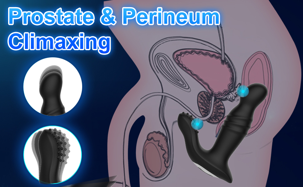 Thrusting Prostate Massager Anal Vibrator
