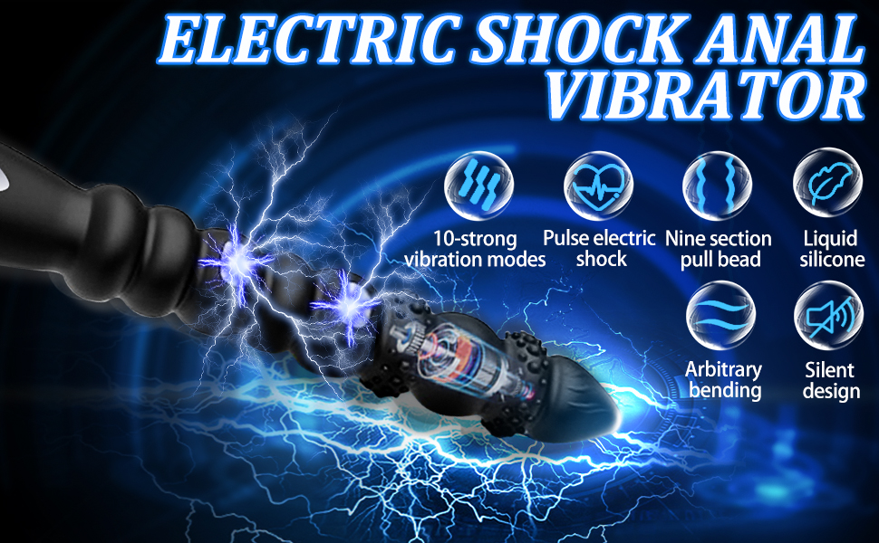Electric Shock Anal Vibrator vibrating Prostate Massager