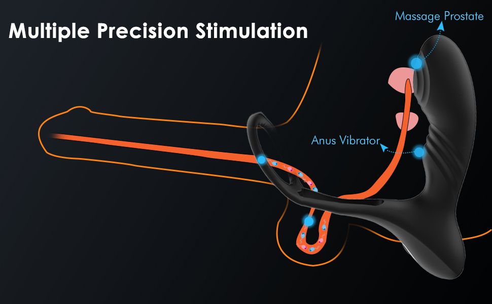 multiple precision stimulation heating vibrator