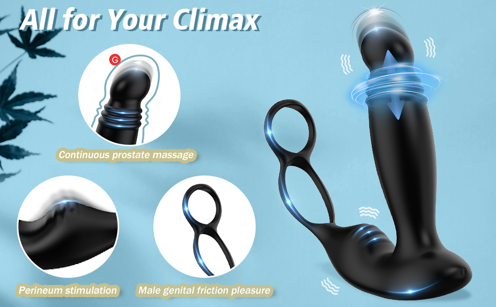 adult toys thrusting vibrator anal plug male sex accessories for adults couples