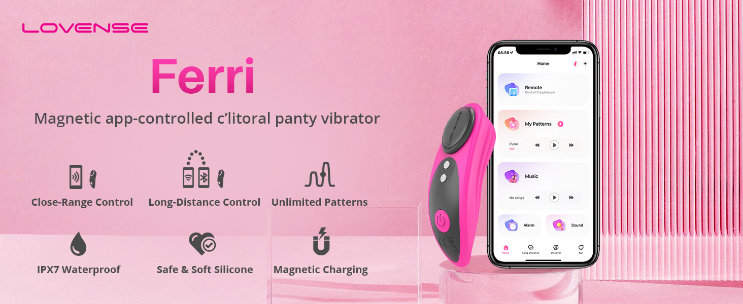 6k Ferri Wearable Magnetic Panty Vibrator