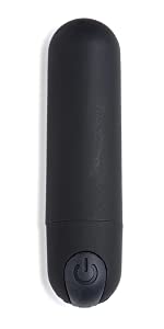 black vibrator compact small powerful silicone smooth compact travel sized