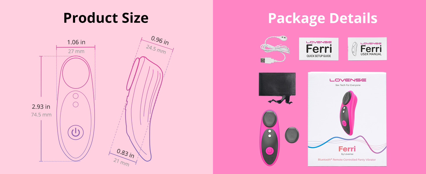 6k Ferri Wearable Magnetic Panty Vibrator