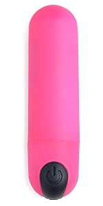 pink bullet vibrator powerful compact powerful sex toy for men women couples silicone