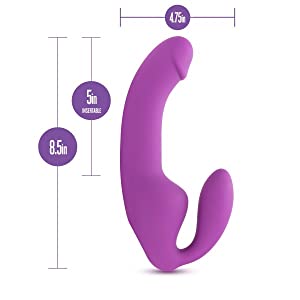 temptasia cyrus silicone dildo standing with measurements