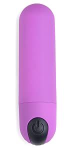 purple vibrator bullet silicone compact powerful sex toy for men women couples