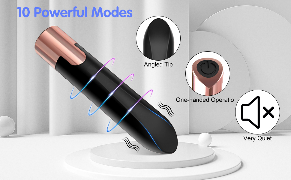 10 powerful modes with angled tip and one-handed operation