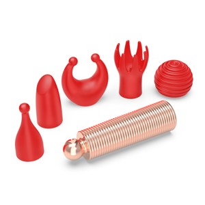 rechargeable bullet  with  5 exhilarating tips