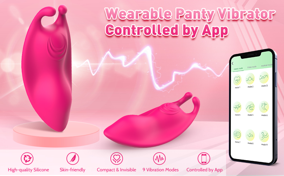 Wearable Panty Vibrator Clitoral Butterfly Vibrator For Women