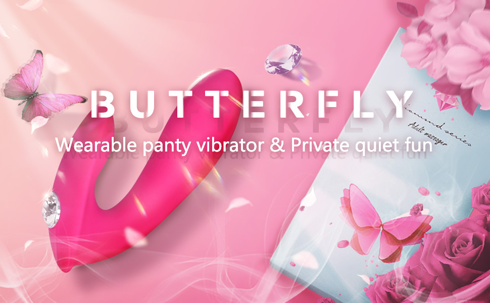 Butterfly wearable panty vibrator for women sex toys