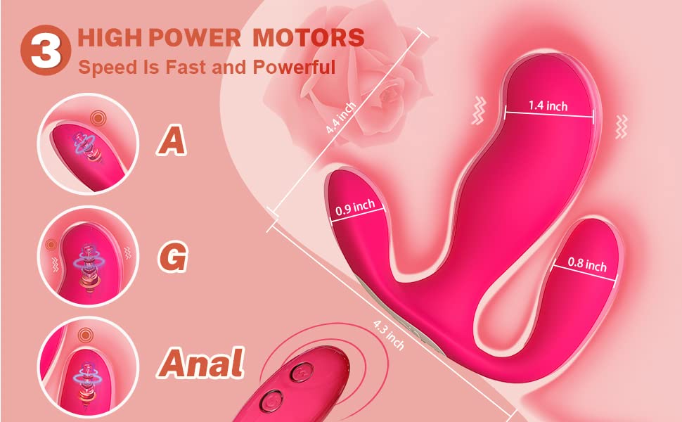 Wearable Vibrator Adult Sex Toys for Women Couples, Vibrating G Spot Clitoral Anal Vibrator Sex Toy 