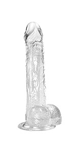 8 inch clear dildo sex toys