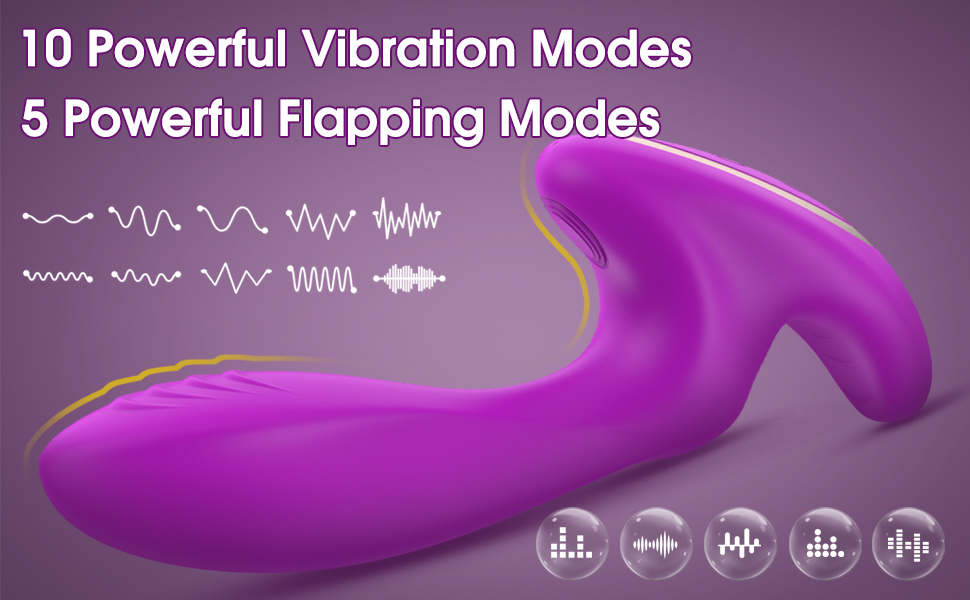 flapping waterproof vibrator
