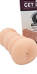 get lucky tight little a-hole silicone male masturbator ribbed double ended pocket masturbator