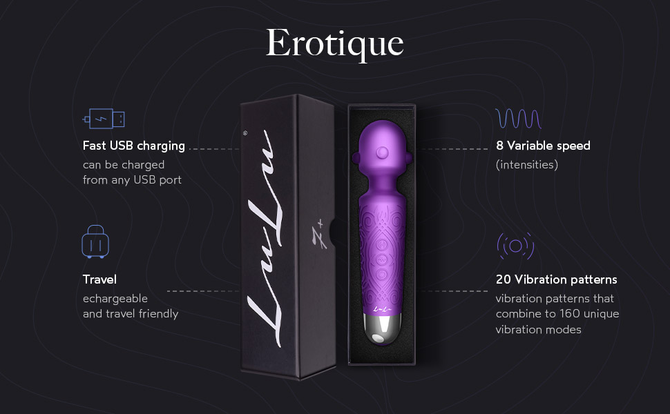 LuLu 7+ vibrator has 8 variable speeds and 20 vibration patterns
