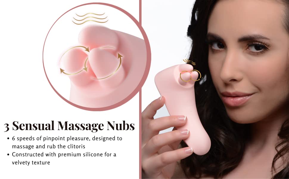 inmi vibrassage clitoral vibrator stimulator silicone massage twirling premium silicone for women