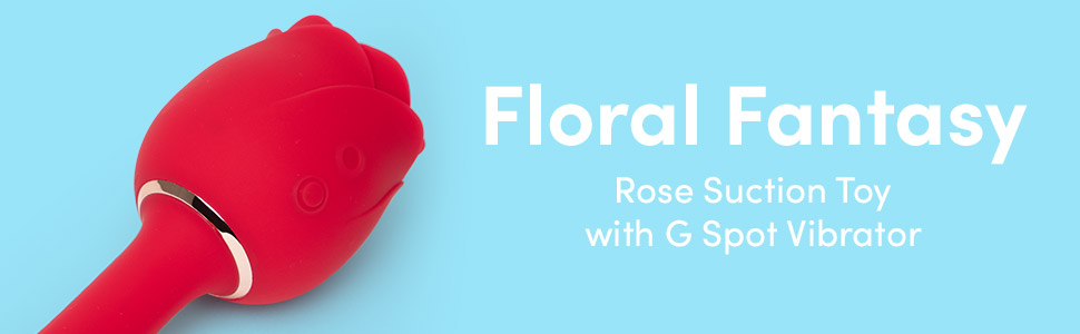Lovehoney Floral Fantasy 2 in 1 Rose Clitoral Sucking Toy & G Spot Vibrator