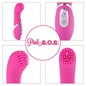 PinkBOB Paris Nubby Clitoral Stimulator with Silicone Nubs for Clit Vibrations