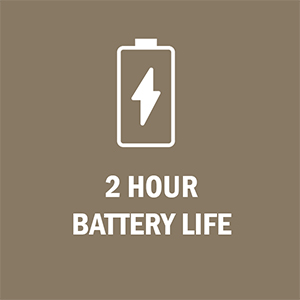 LuLu 8 magic wand has a 2 hour battery life