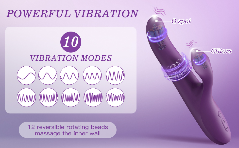 Vibrators sex toys dildos rotating vibration stimulation for women 10 vibration with dual motors