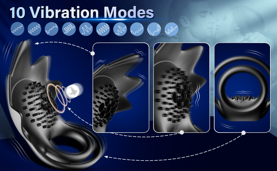 Male Sex Toy with 10 Vibration Modes 